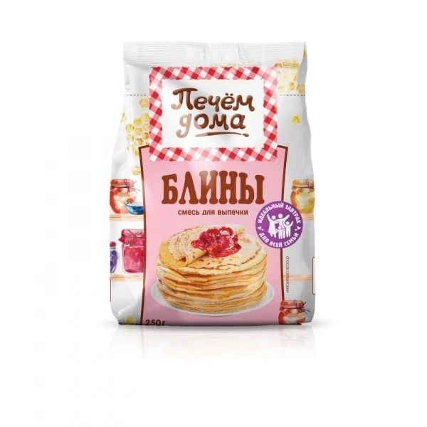 Фото для Смесь д/выпечки Печем Дома 250гр блины Русский Продукт*8