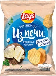 Фото для Чипсы Лейз Из Печи 85гр Нежный сыр с зеленью*14