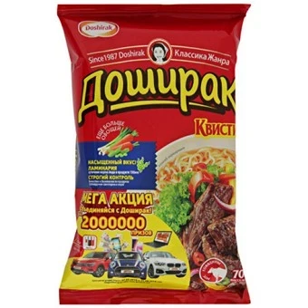 Фото для Лапша Доширак Квисти 70г с говядиной *48