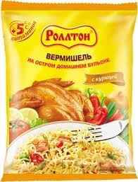 Фото для Лапша Роллтон 60гр с острым куринным вкусом*42
