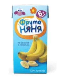 Фото для Нектар ФрутоНяня 200мл банан с мякотью*18