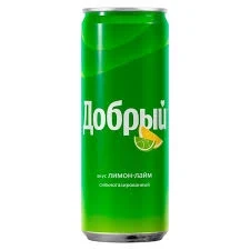 Фото для Напиток Добрый 0,33л Лимон Лайм ж/б*12