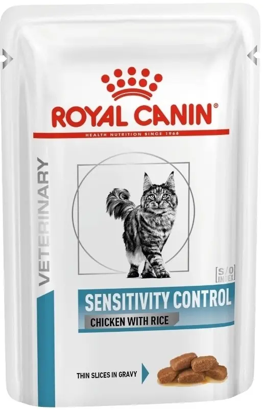 Royal Canin Корм влажный для кошек Сенситивити Контроль цыпленок, рис, 85 г
