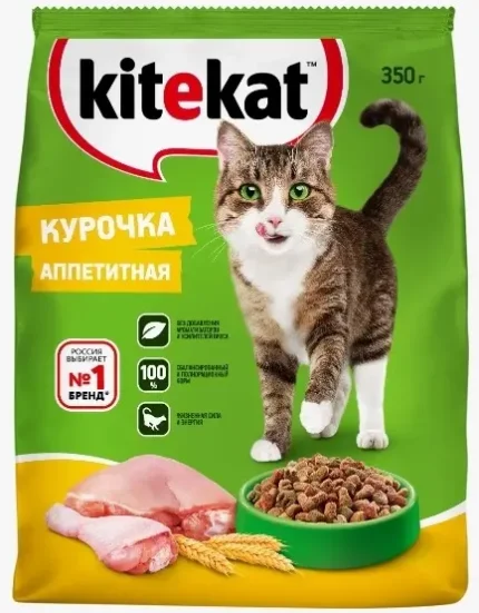 Фото для Kitekat Корм сухой для кошек Курочка аппетитная, 350 г