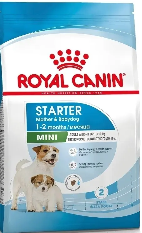 Royal Canin (Роял Канин) Mini Starter Mother & Babydog полнорационный сухой корм для щенков до 2 месяцев, беременных и к