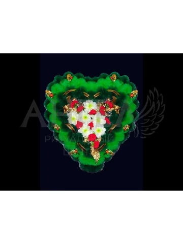 Венок эконом "Сердце"№ В61