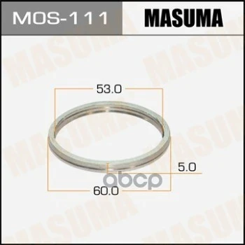 Фото для Прокладка Глушителя-Кольцо 53X60 Masuma Mos-111 Masuma арт. MOS-111