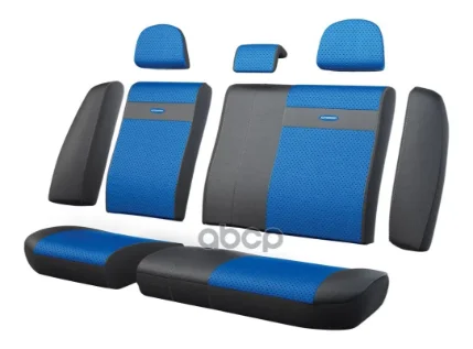 Фото для Чехлы На Сиденья Trs-002 G Bk/Bl Кожа, Черн./Синий, Задний Ряд (1шт) AUTOPROFI арт. TRS-002 G BK/BL