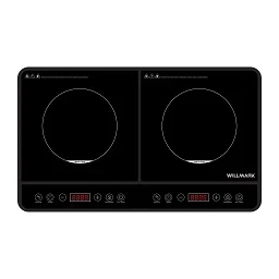 Фото для Плита индукционная WILLMARK WIP-2110BT черн (2000Вт,2 конф,10 уровн, сенсор память)