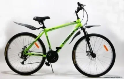Фото для Велосипед TORRENT URBAN 26" зеленый (26",18 скор,рама сталь 18",диск.тормоза)