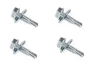 Фото для Комплект винт+шайба 4шт. для крепежа 1м полимерной рейки. 390178