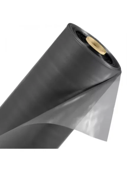 Пленка ПВД рукав техническая темно-серая/черная 1500 мм* 80мкм (рулон 50 метров)