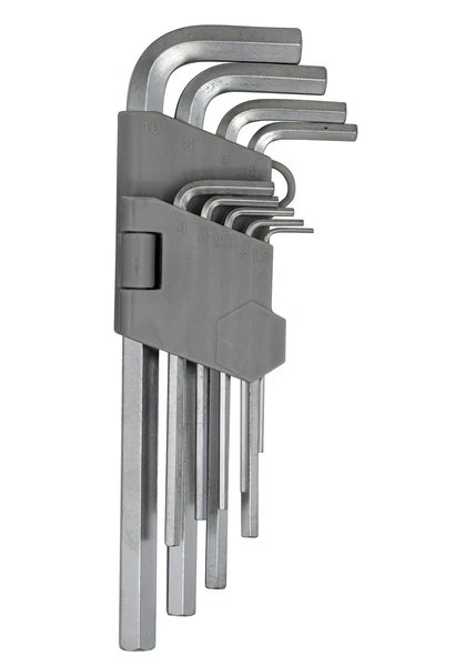 Набор ключей имбусовых HEX 1,5-10 мм (9шт.) удлиненных