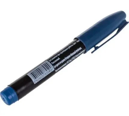 Перманентный маркер круглый 2мм синий MOS
