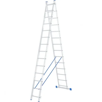 Фото для Лестница алюминиевая двухсекционная 14 ступеней 6,7м Россия