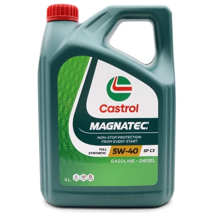 Фото для Масло моторное Castrol Magnatec 5w40, синтетиченское, API SP, ACEA C3, универсальное, 4л, арт. 3430665 (Корея)