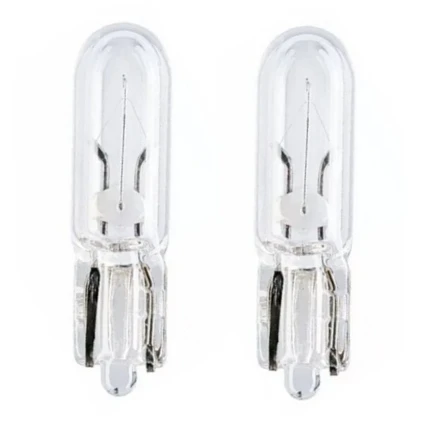 Фото для Лампа Koito W1.2W (W2x4.6d, T5), 12В, 1.2Вт, комплект 2 шт