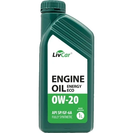 Фото для Масло моторное LivCar Engine Oil Energy Eco 0w20, синтетическое, API SP, ILSAC GF-6A, для бензинового двигателя, 1л, арт. LC1550
