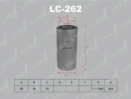 Фото для Фильтр масляный LYNX LC-262
