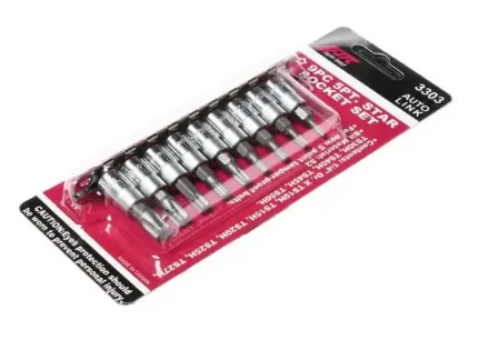 Фото для Набор торцевых насадок 1/4"DR с вставками TORX, 9 предметов 3303 JTC