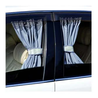 Комплект штор на окна а/м, 2 шт., размер M, 60 см., серый "PREMIUM" 1701331-165 GY