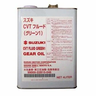 SUZUKI CVTF GREEN 1/Жидкость для вариаторов (4л), 99000-22B15-046