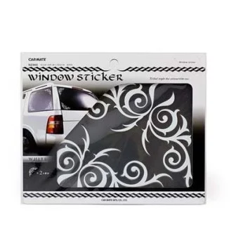 Наклейка на стекло декоративная - WINDOW STICKER /белая/ NZ966