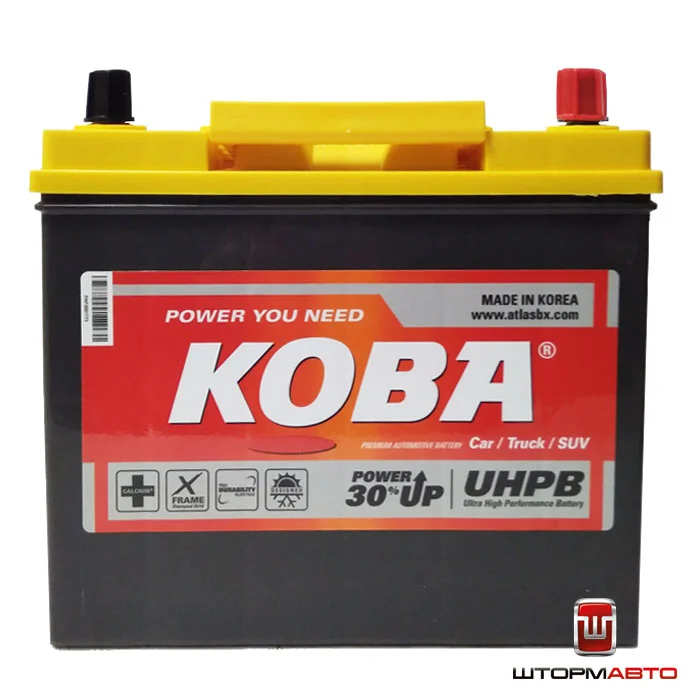 Аккумулятор KOBA UMF75B24L, Корея (55 а/ч)