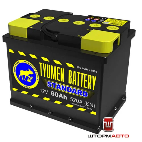 Аккумуляторная батарея 6СТ-60L STANDARD г.Тюмень 1165