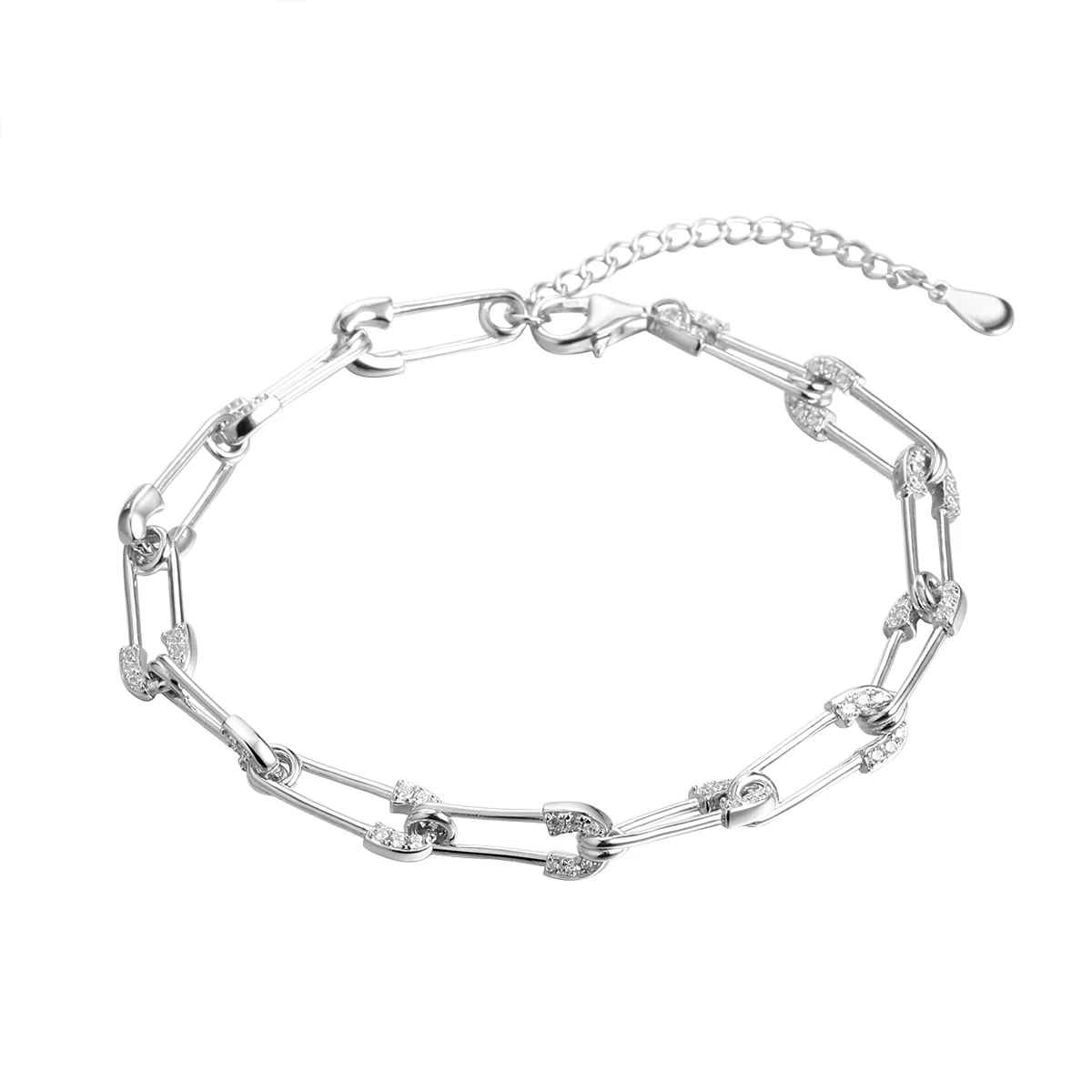 Браслет Trendy из Серебро 925 с вставками из фианит Fresh Jewelry