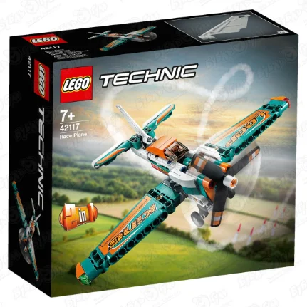 Фото для Конструктор Гоночный самолёт LEGO Technic зеленый 2в1 42117 с 7лет