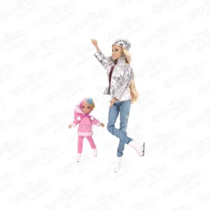 Кукла София с дочкой на катке