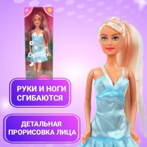 Фото для Кукла Defa Lucy блондинка с длинными волосами в голубом платье