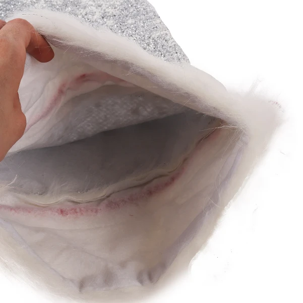 Фото для Мешок для подарков и сладостей со снежинками серебряный 50см