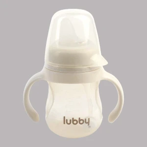 Фото для Поильник непроливайка Lubby мягкий силиконовый носик съемные ручки 180мл