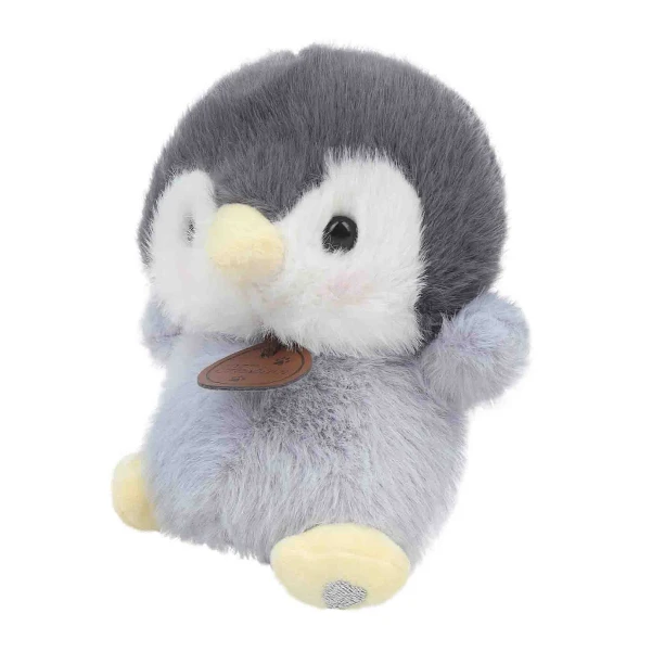 Фото для Игрушка мягкая Пингвиненок с вышивкой love серый 17см