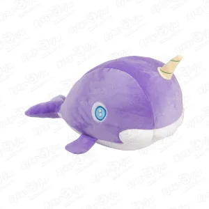 Игрушка-подушка Кит-единорог фиолетовый