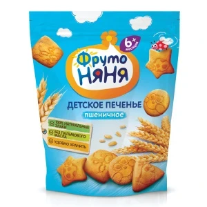 Фото для Печенье ФрутоНяня пшеничное 120г с 6мес