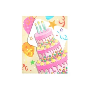 Фото для Пакет подарочный Праздничная вечеринка в ассортименте 31х26см