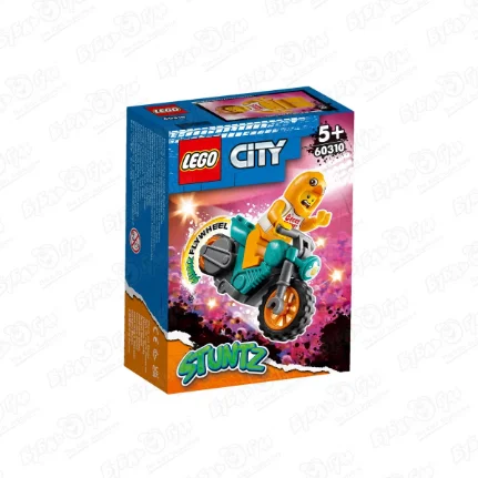 Фото для Конструктор LEGO CITY трюковый мотоцикл с цыпленком с 5лет