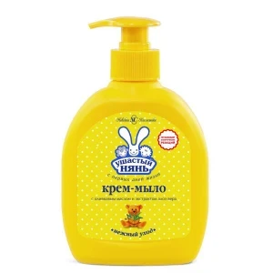 Фото для Крем-мыло Ушастый Нянь жидкое с оливковым маслом и алоэ вера 300мл