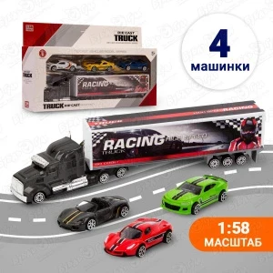 Фото для Набор игровой DIE-CAST TRUCK Фура и три автомобиля