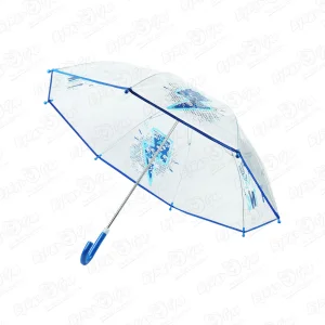 Зонт Lanson Toys прозрачный с синим рисунком
