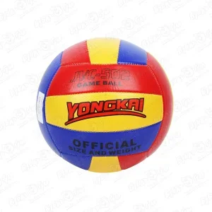 Фото для Мяч волейбольный ПВХ трехцветный размер 5