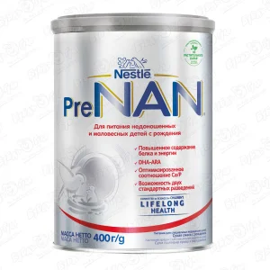 Смесь Nestle PreNAN 1 для недоношенных и маловесных детей 400г с 0мес БМЗЖ