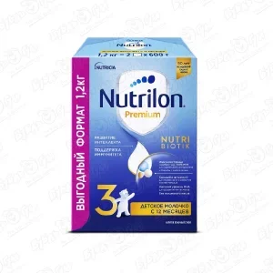 Фото для Смесь Nutricia Nutrilon Premium 3 молочная 1200г с 12мес БЗМЖ