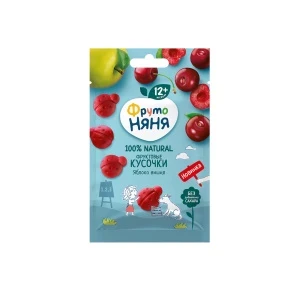 Фото для Кусочки фруктовые Фрутоняня яблоко-вишня 15г с 12мес