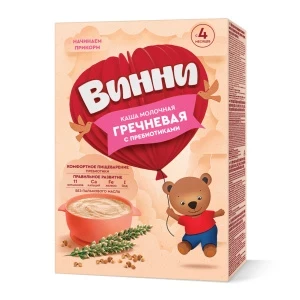 Фото для Каша Винни молочная гречневая 200г с 4мес БЗМЖ