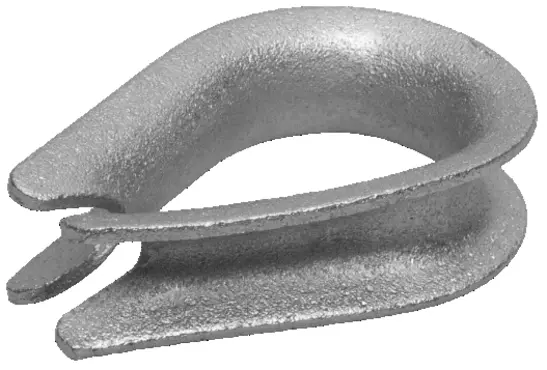 Коуш для стальных канатов, оцинкованный 2 (1 шт.) - Зубр (4-304495-02)