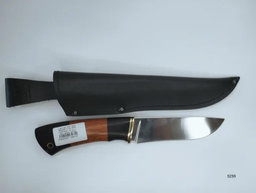 Нож "Шершень"сталь 95х18 (граб+падук, латунь с проставкой+трубка))